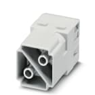 WEIDMULLER - Inserto modulo per connettori industriali, 100 A, Numero di poli: 2, Collegamento a vite assiale, Slot a innesto necessari: 2 HDC MHP 100 MAS.