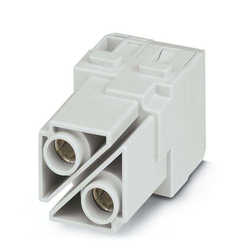 WEIDMULLER - Inserto modulo per connettori industriali, 100 A, Numero di poli: 2, Collegamento a vite assiale, Slot a innesto necessari: 2 HDC MHP 100 FAS.