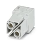 WEIDMULLER - Inserto modulo per connettori industriali, 100 A, Numero di poli: 2, Collegamento a vite assiale, Slot a innesto necessari: 2 HDC MHP 100 FAS.