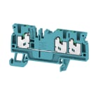WEIDMULLER - Morsettiera passante SNAP IN blu 2.5 mm² 24 A 800 V Numero di collegamenti: 3 Numero di piani: 1 TS 35 V-0 Wemid 130 °C S3C 2.5 BL
