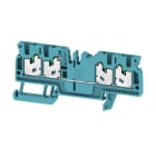WEIDMULLER - Morsettiera passante SNAP IN blu 2.5 mm² 24 A 800 V Numero di collegamenti: 4 Numero di piani: 1 TS 35 V-0 Wemid 130 °C S4C 2.5 BL