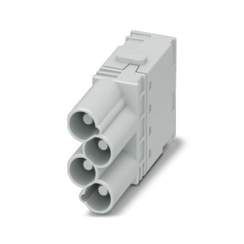 WEIDMULLER - Inserto modulo per connettori industriali, 40 A, Numero di poli: 4, PUSH IN con attuatore, Slot a innesto necessari: 1 HDC MHX 4 MP.