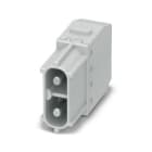 WEIDMULLER - Inserto modulo per connettori industriali, 40 A, Numero di poli: 2, PUSH IN con attuatore, Slot a innesto necessari: 1 HDC MHX 2 MP.