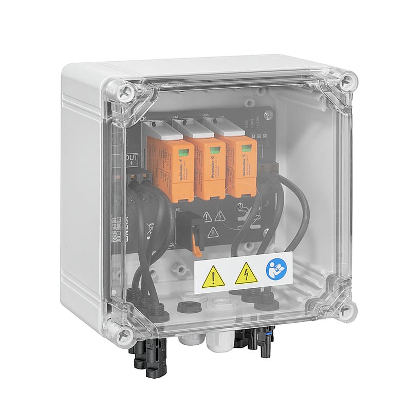 WEIDMULLER - Quadro fotovoltaico 1100V 1 MPP 2 ingressi 1 uscita protezione sovratensioni SPD1R WM4C PVN DC 2I 1O 1MPP WM4 11.