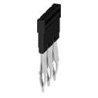 WEIDMULLER - Morsetto innestato nero 32A 3 poli passo 6.00mm isolato larghezza 27.95mm ZQV 4N/3 BK.