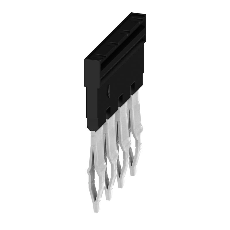 WEIDMULLER - Morsetto innestato nero 32A 4 poli passo 6.00mm isolato larghezza 27.95mm ZQV 4N/4 BK.