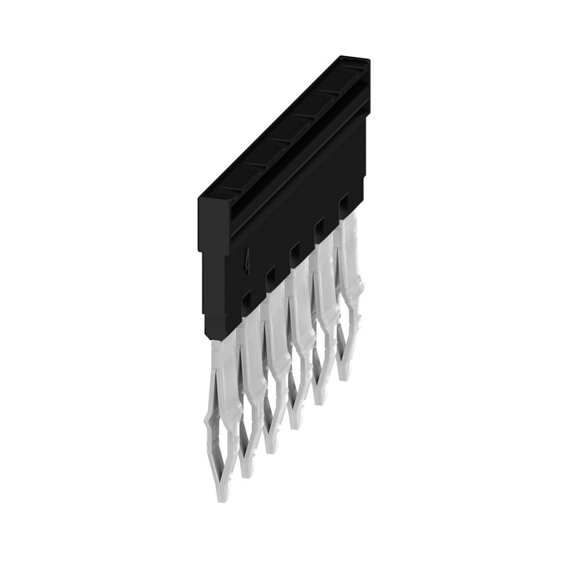WEIDMULLER - Morsetto innestato nero 32A 6 poli passo 6.00mm isolato larghezza 27.95mm ZQV 4N/6 BK.