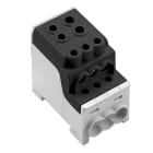 WEIDMULLER - Morsetto ripartitore di potenziale, Collegamento a vite, nero, 70 mm², 200 A, 1000 V, Numero di collegamenti: 8, Numero di piani: 1, V-0, Wemid WPD 110 1X70+1X35/6X16 BK.