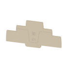WEIDMULLER - Piastre terminali beige scuro, posizione verticale 104.3 mm, larghezza 2 mm, V-0, Wemid AEP 3T 1.5.