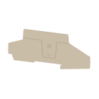 WEIDMULLER - Piastre terminali beige scuro, posizione verticale 126 mm, larghezza 2 mm, V-0, Wemid AEP 2T 4 FS.
