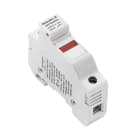 WEIDMULLER - Morsetto componibile portafusibile a vite, azzurro, 10 mm², 30 A, 2 collegamenti, 1 piano, TS 35, plastica, 10 x 3, FUSEHOLDER WSFH 10X38 1KV LED.