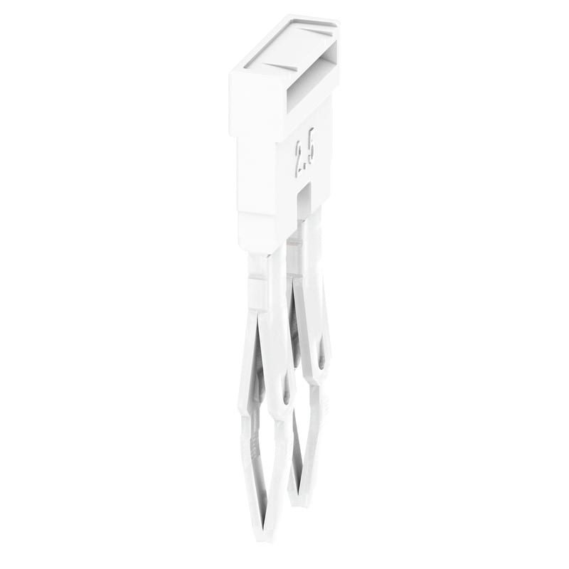 WEIDMULLER - Morsetto innestato bianco 24A, 2 poli, passo 5.10mm, isolato, larghezza 7.9mm ZQV 2.5N/2 WT.