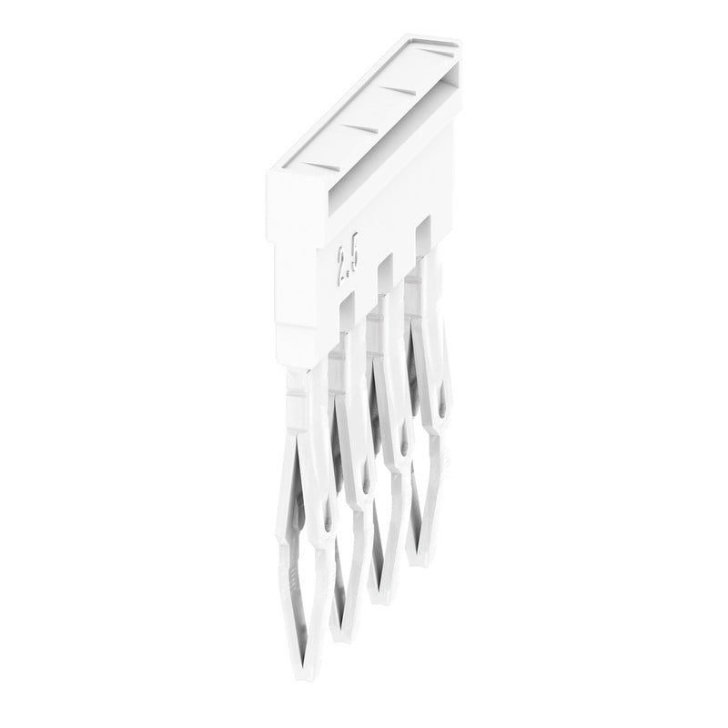 WEIDMULLER - Morsetto innestato bianco 24A 4 poli 5.10mm isolato larghezza 18.1mm ZQV 2.5N/4 WT.