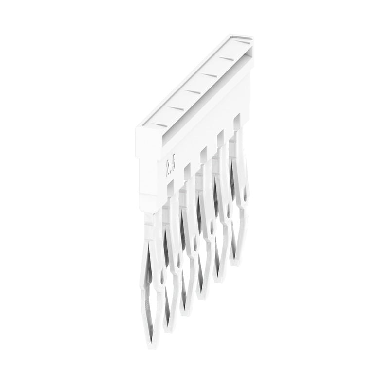 WEIDMULLER - Morsetto innestato bianco 24A 6 poli 5.10mm isolato larghezza 28.3mm ZQV 2.5N/6 WT.