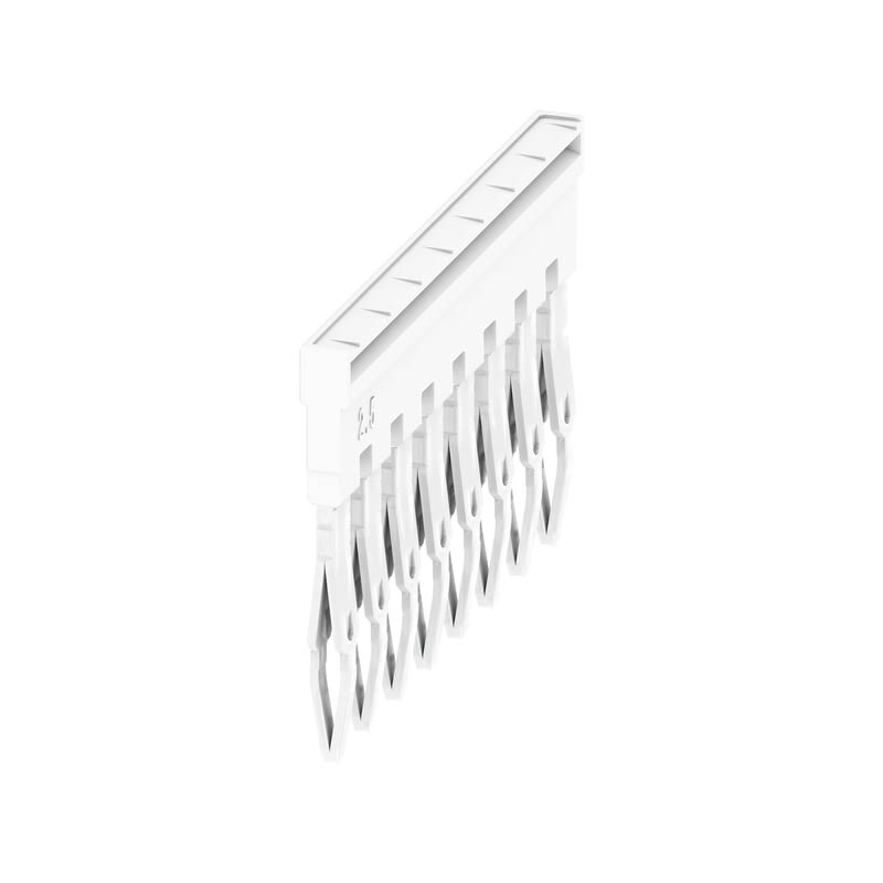 WEIDMULLER - Morsetto innestato bianco 24A 8 poli 5.10mm isolato larghezza 38.5mm ZQV 2.5N/8 WT.