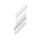 WEIDMULLER - Morsetto innestato bianco 24A 8 poli 5.10mm isolato larghezza 38.5mm ZQV 2.5N/8 WT.