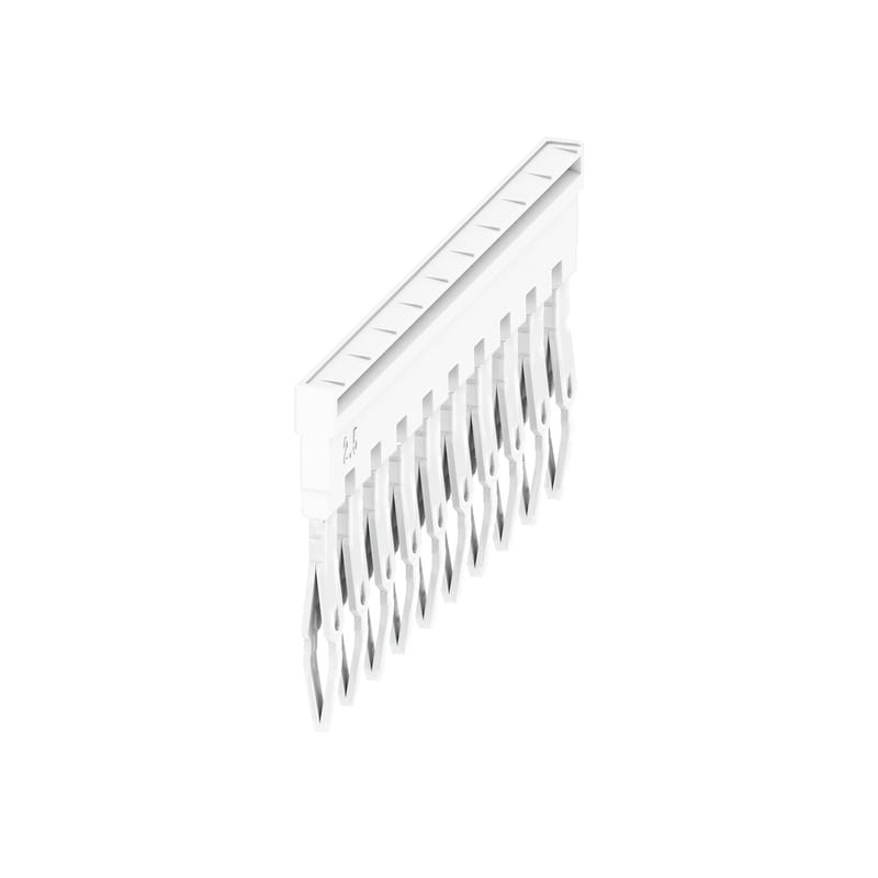 WEIDMULLER - Morsetto innestato bianco 24A, 10 poli, passo 5.10mm, isolato, larghezza 48.7mm ZQV 2.5N/10 WT.