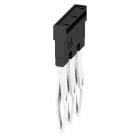 WEIDMULLER - Morsetto innestato nero 24A 3 poli passo 5.10mm isolato larghezza 13mm ZQV 2.5N/3 BK.