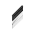 WEIDMULLER - Morsetto innestato nero 24A, 10 poli, passo 5.10mm, isolato, larghezza 48.7mm ZQV 2.5N/10 BK.