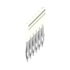 WEIDMULLER - Morsetto innestato bianco 32A, 2 poli, passo 6.10mm, isolato, larghezza 9.9mm ZQV 4N/6 WT.