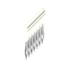 WEIDMULLER - Morsetto innestato bianco 32A, 3 poli, passo 6.10mm, isolato, larghezza 16mm ZQV 4N/7 WT.