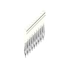 WEIDMULLER - Morsetto innestato bianco 32A, 10 poli, passo 6.10mm, isolato, larghezza 58.7mm ZQV 4N/9 WT.