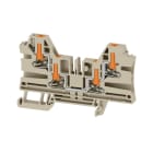 WEIDMULLER - Morsettiera passante PUSH IN Beige scuro 4 mm² 32 A 1000 V Numero di collegamenti 4 Numero di piani 1 TS 35 V-0 Wemid 130 °C AL4C 4.