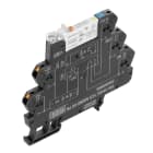 WEIDMULLER - Modulo a relè 24VDC LED verde Diodo a corsa libera Protezione inversione polarità 1 Contatto scambio AGSNO dorato 250PB