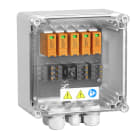 WEIDMULLER - Quadro di stringa fotovoltaico 1100V 2 MPP 2 ingressi 1 uscita protezione sovratensioni II pressacavo PVN DC 2I 1O 2MPP SPD2R CG 11.