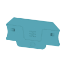 WEIDMULLER - Piastre terminali blu, Posizione verticale 55 mm, Larghezza 2.1 mm, V-0, Wemid ALEP 2C 2.5 BL.