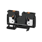 WEIDMULLER - Morsettiera passante PUSH IN nero 10 mm² 57 A 1000 V Numero di collegamenti: 2 Numero di piani: 1 V-0 Wemid 130 °C A2C 10 BK.