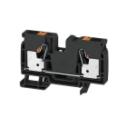WEIDMULLER - Morsettiera passante PUSH IN nero 10 mm² 57 A 1000 V Numero di collegamenti: 2 Numero di piani: 1 V-0 Wemid 130 °C A2C 10 BK.
