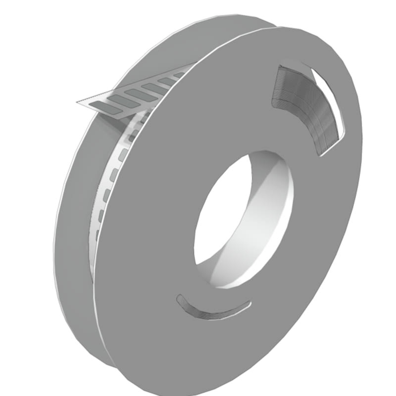 WEIDMULLER - Siglatura dispositivi, Larghezza: 17 mm, Caratteri stampati: senza, Poliammide, argento ESG-LP 6/17 MM SI.