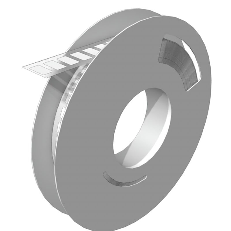 WEIDMULLER - Siglatura dispositivi in poliammide bianco, larghezza 17 mm, caratteri stampati assenti: ESG-LP 9/17 MM WS.