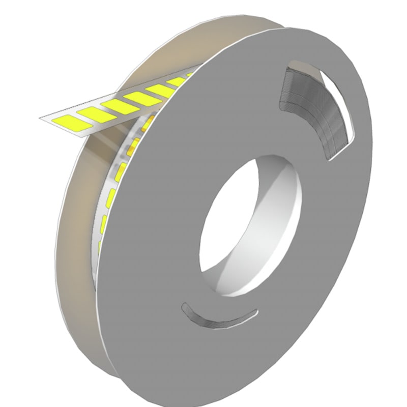 WEIDMULLER - Siglatura dispositivi, Larghezza 17 mm, Caratteri stampati senza, Poliammide giallo ESG-LP 9/17 MM GE.