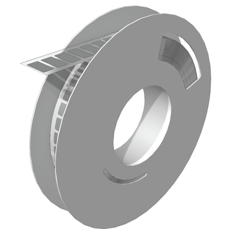 WEIDMULLER - Siglatura dispositivi, Larghezza: 20 mm, Caratteri stampati: senza, Poliammide, argento ESG-LP 10/20 MM SI.