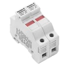 WEIDMULLER - Morsetto componibile portafusibile a vite, azzurro, 10 mm², 30 A, 2 collegamenti, 2 piani, TS 35, plastica, 10 x 3, FUSEHOLDER WSFH/2 10X38 1KV LED.