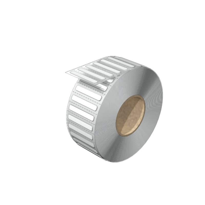 WEIDMULLER - Siglatura morsetti bianco, caratteri stampati neutro, larghezza 33.3 mm, posizione verticale 5 mm WAD-FO 5 MM WS.