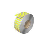 WEIDMULLER - Siglatura morsetti giallo, caratteri stampati neutro, larghezza 33.3 mm, posizione verticale 5 mm - WAD-FO 5 MM GE.