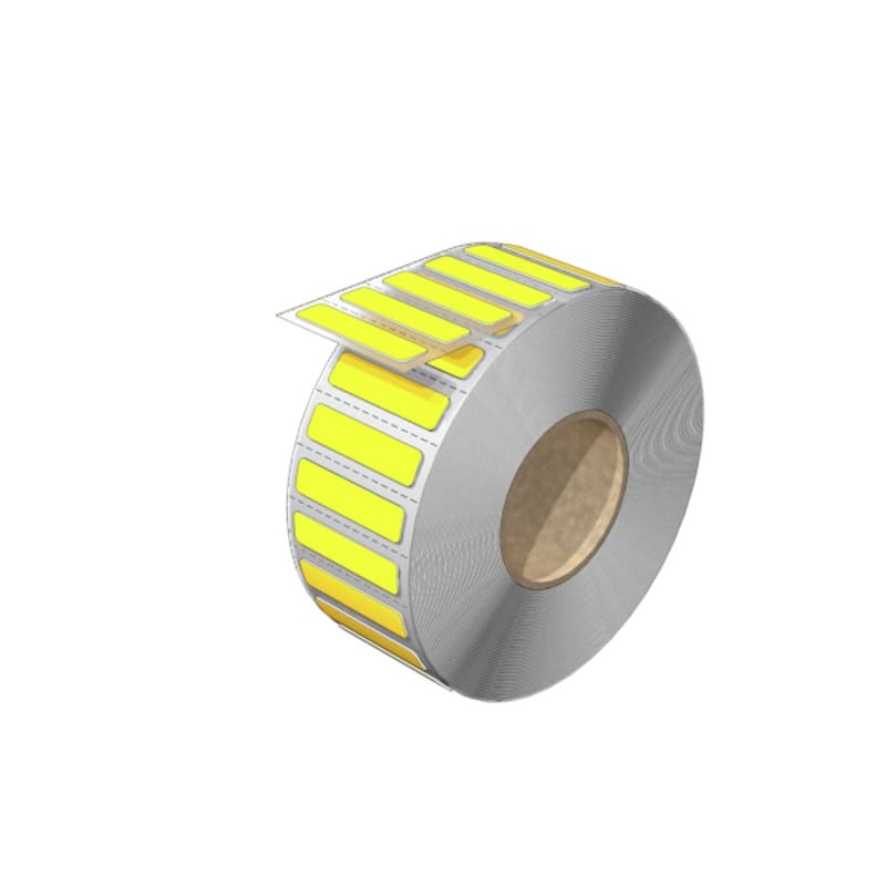 WEIDMULLER - Siglatura morsetti giallo, caratteri stampati neutro, larghezza 33.3 mm, posizione verticale 8 mm WAD-FO 8 mm GE.