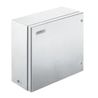 WEIDMULLER - Custodia in metallo Ex, 300 x 300 x 150 mm, spazzolato, Piastra a flangia: Sì, sotto, Viti esagonali con testa a taglio M6 SW10 + cerniere KEBXHS303015S4B1 AK.