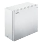 WEIDMULLER - Custodia in metallo Ex, 400 x 400 x 200 mm, spazzolato, Piastra a flangia: Sì, sotto, Viti esagonali con testa a taglio M6 SW10 + cerniere KEBXHS404020S4B1 AK.