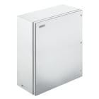 WEIDMULLER - Custodia in metallo Ex, 400 x 500 x 200 mm, spazzolato, Piastra a flangia: Sì, sotto, Viti esagonali con testa a taglio M6 SW10 + cerniere KEBXHS504020S4B1 AK.