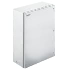 WEIDMULLER - Custodia in metallo Ex, 400 x 600 x 200 mm, spazzolato, Piastra a flangia: Sì, sotto, Viti esagonali con testa a taglio M6 SW10 + cerniere KEBXHS604020S4B1 AK.