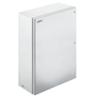 WEIDMULLER - Custodia in metallo Ex, 400 x 600 x 200 mm, spazzolato, Piastra a flangia: Sì, sotto, Viti esagonali con testa a taglio M6 SW10 + cerniere KEBXHS604020S4B1 AK.