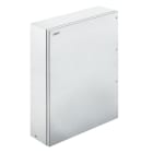 WEIDMULLER - Custodia in metallo Ex, 600 x 800 x 200 mm, spazzolato, Piastra a flangia: Sì, sotto, Viti esagonali con testa a taglio M6 SW10 + cerniere KEBXHS806020S4B1 AK.