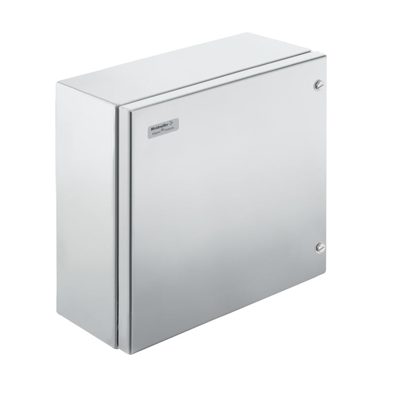 WEIDMULLER - Custodia in metallo Klippon EBi HS (Box industriale essenziale con viti a cerniera) 300x300x150mm KEBIHS303015S2N1 AL.