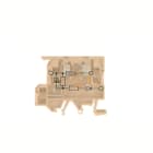 WEIDMULLER - Morsetto componibile portafusibile, collegamento a vite, beige/giallo, 4 mm², 6.3 A, 24 V, 3 collegamenti, 2 piani, TS 35, KDKS1/EN LD 24VDC.