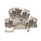 WEIDMULLER - Morsettiera portacomponenti, molla autobloccante, beige scuro, 4 mm², 800 V, 4 collegamenti, 2 piani, TS 35, V-0, Wemid ZDK 4-2/D FORWARD.