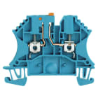 WEIDMULLER - Morsetto sezionatore di prova, collegamento a vite, blu, 2.5 mm², 24 A, 500 V, numero di collegamenti: 2, numero di piani: 1, TS 35, V-0, Wemid WTR 2.5 BL.